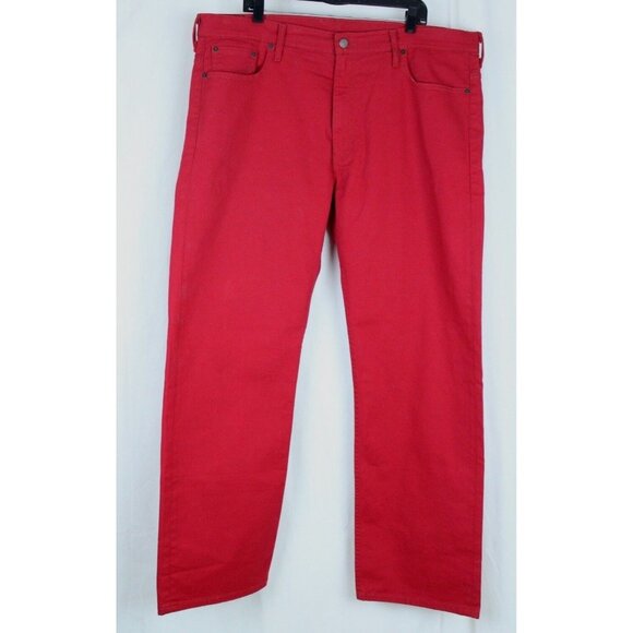 Levi's Men's Straight Leg 569 Hipster Red Jeans 43 X 33 READ DISCRPTION - Picture 1 of 7